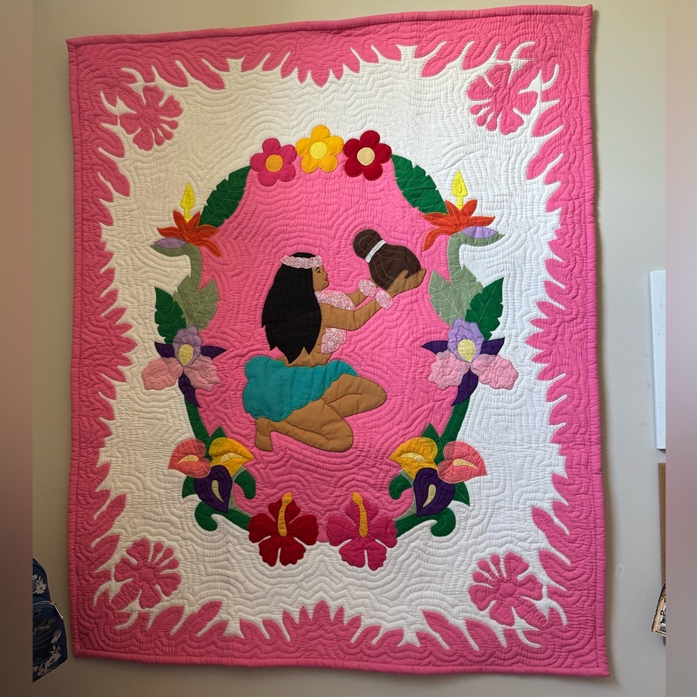 Colorful Hawaiian Quilt/Wall Hanging